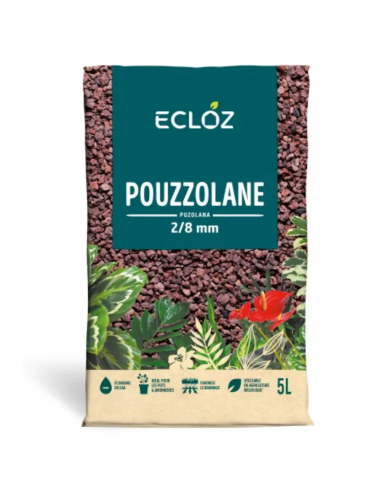 Pouzzolane 5L - Calibre 2/8mm - ECLOZ ECLOZ Amendement des sols