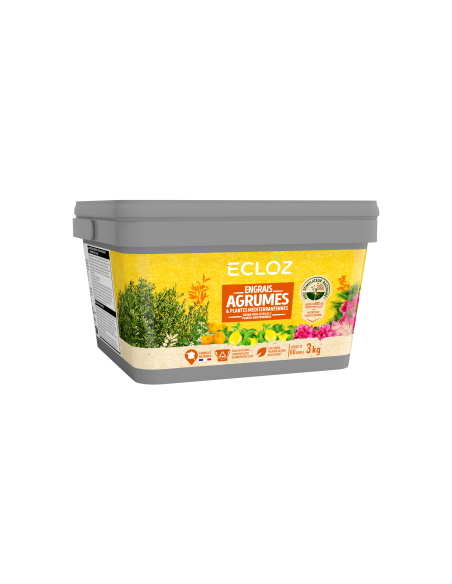 Engrais agrumes et plantes méditerranéennes 3kg - ECLOZ ECLOZ Engrais spécifique
