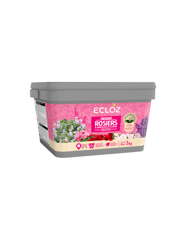 Engrais rosiers et arbustes fleuris 3kg - ECLOZ ECLOZ Engrais spécifique