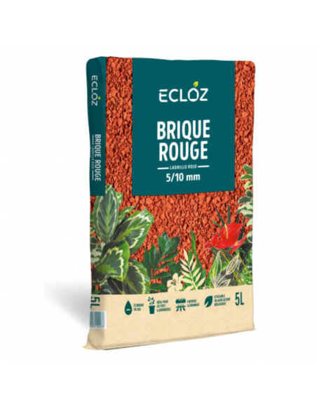 Brique rouge 5L - Calibre 5/10mm - ECLOZ ECLOZ Amendement des sols