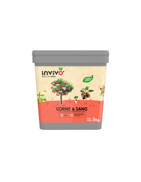 Engrais Corne & Sang Boîte 5kg - INVIVO Nous on sème Invivo - Nous on sème Soin des plantes