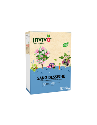 Engrais Sang Boîte 1,5kg - INVIVO Nous on sème Invivo - Nous on sème Soin des plantes