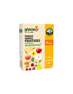 Engrais Arbres fruitiers Boîte 1,5kg - INVIVO Nous on sème Invivo - Nous on sème Engrais spécifique
