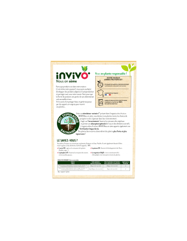 Engrais Arbres fruitiers Boîte 1,5kg - INVIVO Nous on sème Invivo - Nous on sème Engrais spécifique