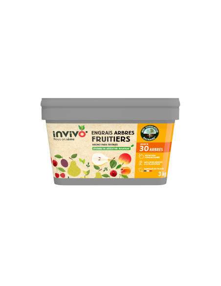 Engrais Arbres fruitiers Boîte 3kg - INVIVO Nous on sème Invivo - Nous on sème Engrais spécifique