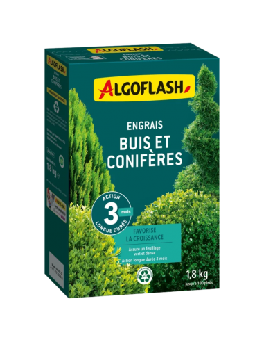 Engrais Buis et conifères Action Longue Durée 1,8 kg - Algoflash Algoflash Insecticide naturel