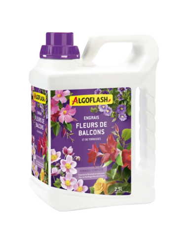 Engrais liquide Fleurs de balcon & terrasse 2,5L - Algoflash Algoflash Engrais spécifique