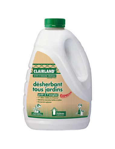 Désherbant Tous jardins prêt à l'emploi 3L - Clairland  Insecticide naturel