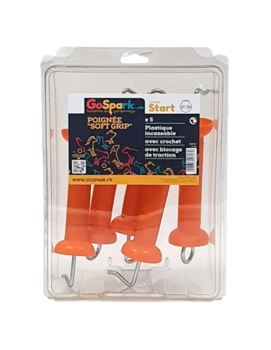 Poignée Soft Touch à crochets x5 - GoSpark® GoSpark® Chevaux