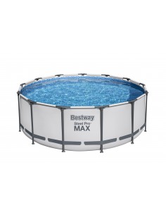 Kit Piscine Ronde Ø396 x H.122 cm + échelle + pompe + bâche - Bestway BestWay Piscines 2