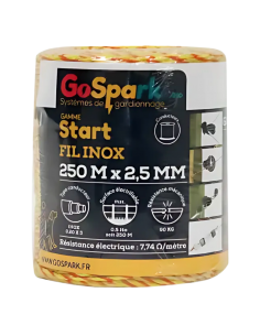Fil ECO line 250m fil inox 3 brins Ø0,20 mm - GoSpark® GoSpark® Chevaux