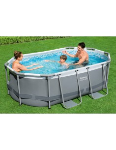 Kit Piscine Tubulaire Power Steel 305x200 X H.84cm - Bestway BestWay Piscine 2