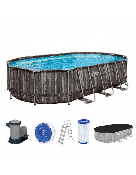 Kit Piscine Tubulaire Power Steel 610x366xH.122cm - Bestway BestWay Piscine