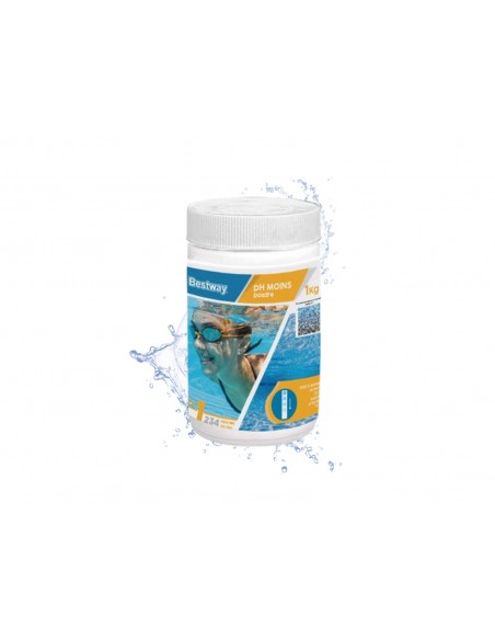 pH Moins Poudre 1Kg - Bestway BestWay Produits d'entretien de piscine