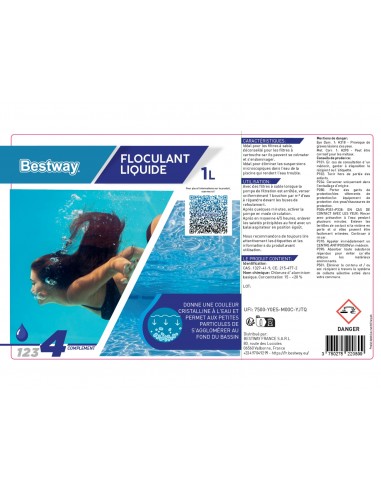 Floculant Liquide 1L - Bestway BestWay Produits d'entretien de piscine