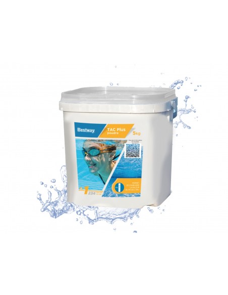 TAC Plus Poudre 5Kg - Bestway BestWay Produits d'entretien de piscine