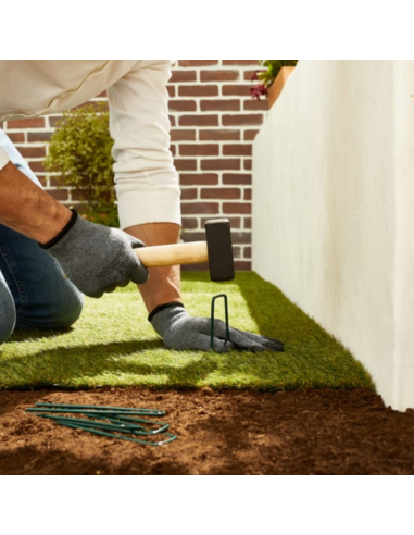 Agrafes de Fixation pour Gazon Synthétique x 10 - Ecloz Green Way NC Gazon synthétique