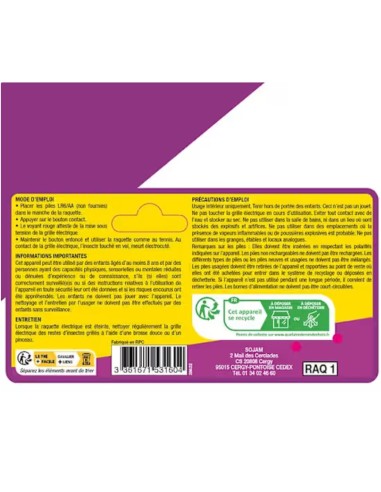 Raquette Electrique à insectes - Acto Acto Anti-nuisible