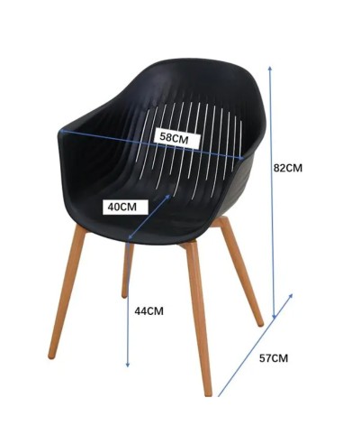 Fauteuil de jardin résine anthracite Coque -Ecloz Jardiland Fauteuil de jardin