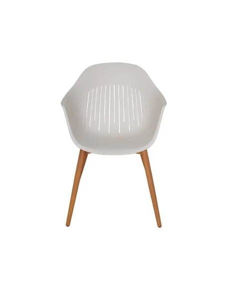 Fauteuil de jardin résine blanc écru Coque -Ecloz Jardiland Fauteuil de jardin