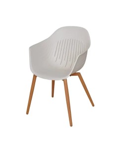 Fauteuil de jardin résine blanc écru Coque -Ecloz Jardiland Fauteuil de jardin