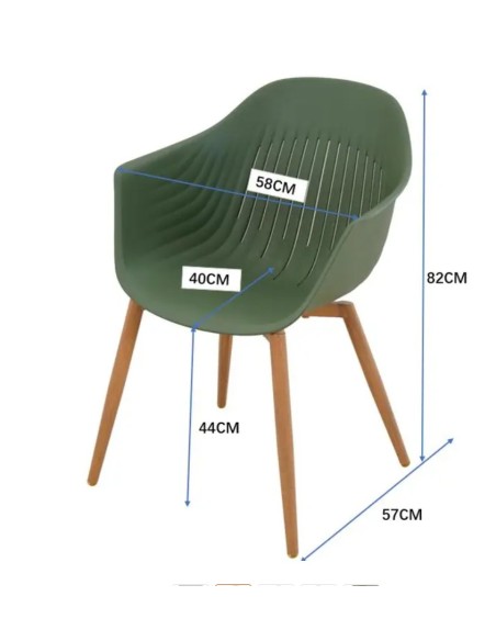 Fauteuil de jardin résine kaki Coque -Ecloz Jardiland Fauteuil de jardin