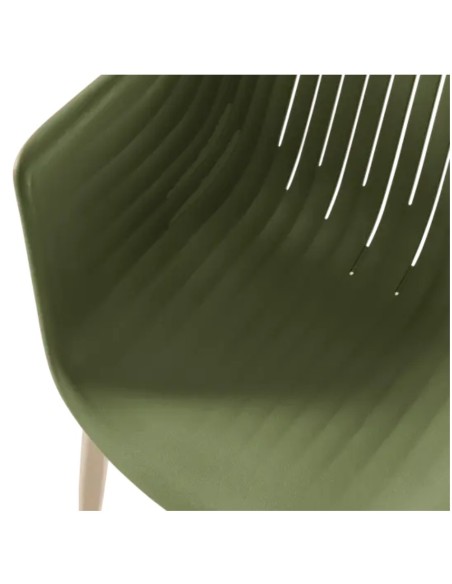 Fauteuil de jardin résine kaki Coque -Ecloz Jardiland Fauteuil de jardin