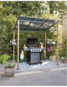 Abri Gazebo pour barbecue alu acier- Ecloz ECLOZ Pergola, tonnelle et gazebo 2