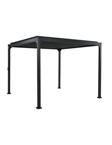 Pergola bioclimatique 3×4 m alu acier anthracite – ECLOZ ECLOZ Pergola, tonnelle et gazebo
