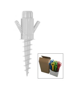 Pied de parasol vis en plastique – ECLOZ ECLOZ Pied de parasol et dalle lestée