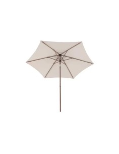 Parasol droit inclinable effet bois carré blanc Égée - ECLOZ ECLOZ Parasol et accessoire