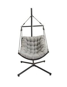 Fauteuil de jardin suspendu acier corde anthracite Fernande - ECLOZ ECLOZ Balancelle et fauteuil suspendu