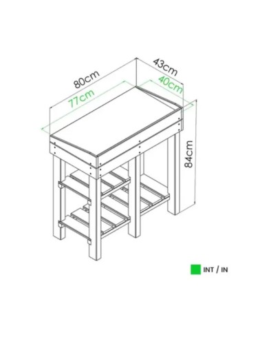 Table de rempotage FLORINE  Accueil