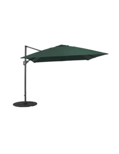 Parasol déport inclinable carré vert 3x3m Eloi ECLOZ ECLOZ Accueil