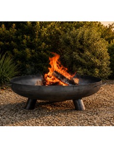BRASERO SUR PIED 80X24CM  Accueil
