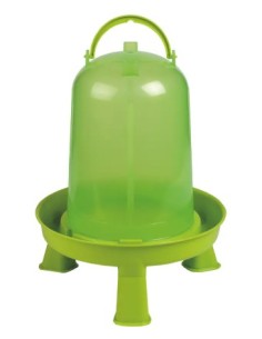 Abreuvoir en plastique + pied vert plastique 10L  Accueil