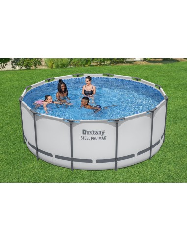 Piscine hors sol Steel Pro Max D 366x122 cm, filtre à cartouche BestWay Accueil