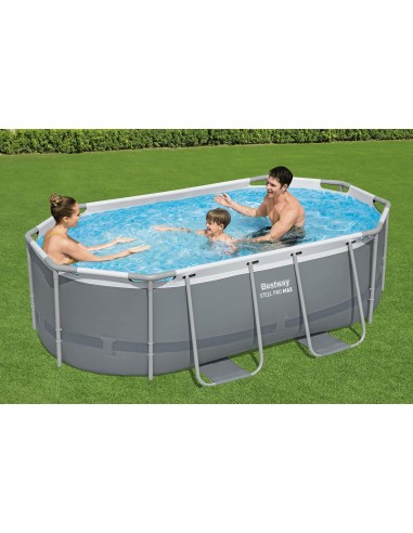 Piscine hors sol Steel Pro Max, 305x200x84 cm, filtre à cartouche BestWay Accueil