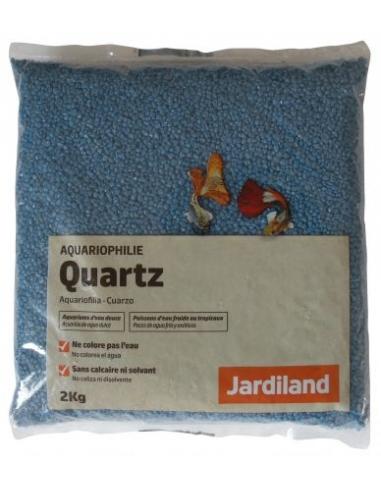 Gravier quartz Bleu océan Jardiland 2kg Agrobiothers Sable et gravier d'aquarium