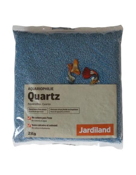 Gravier quartz Bleu océan Jardiland 2kg Agrobiothers Sable et gravier d'aquarium