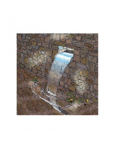 Cascade Nevada LED Inox 30cm Ubbink Décoration du bassin