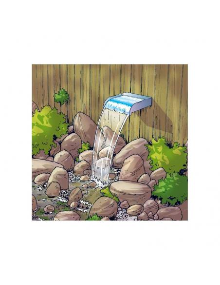 Cascade Nevada LED Inox 30cm Ubbink Décoration du bassin