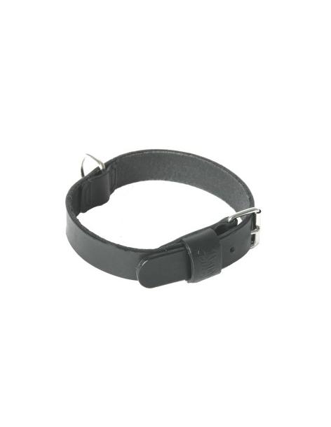 Collier en cuir à bord arrondi 60 - Noir Smooz Colliers, harnais et muselières