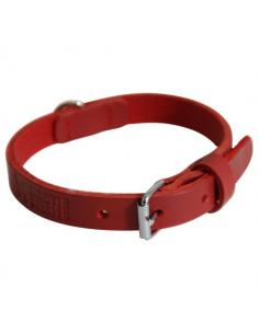 Collier en cuir à bord arrondi 60 - Rouge Smooz Colliers, harnais et muselières