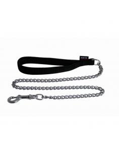 Laisse chaine forte noir Smooz Laisses et laisses à enrouleur
