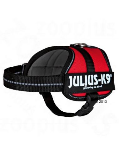 Harnais Julius K9 T.0 - Rouge Julius Colliers, harnais et muselières