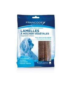 Lamelles à mâcher pour chien de 10 à 30kg Francodex Biscuit friandise