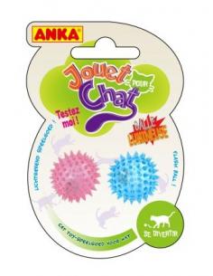 Jouet pour chat 2 mini balles avec lumières Anka Jeux et jouet