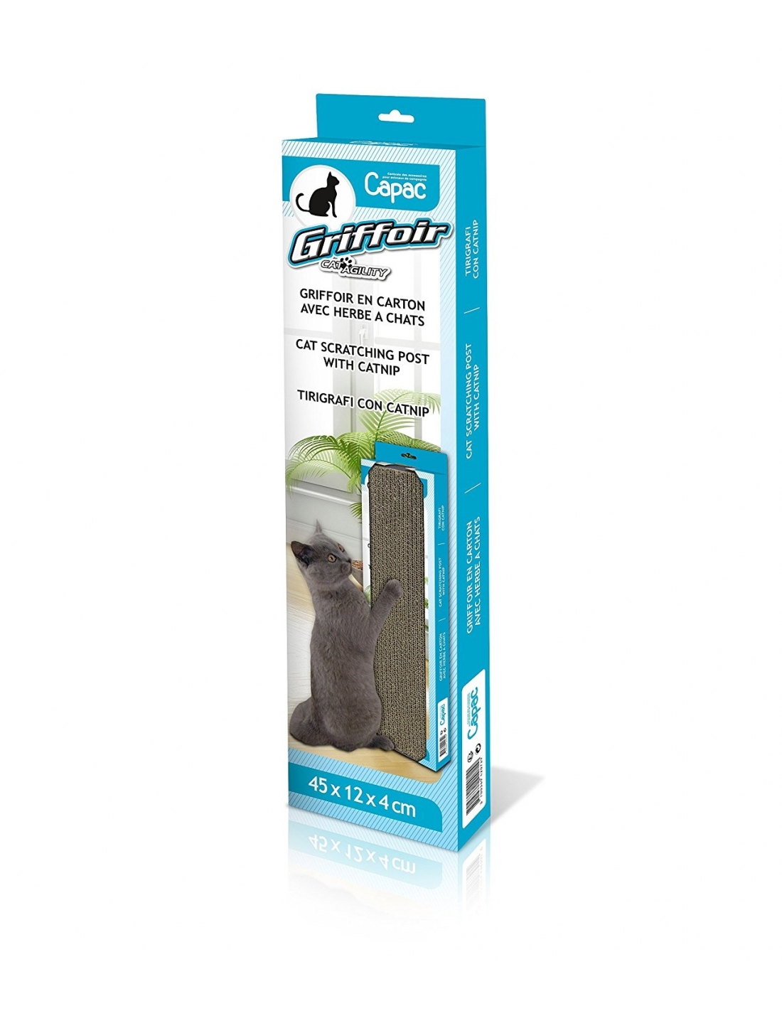 Griffoir Carton + Herbe à chat