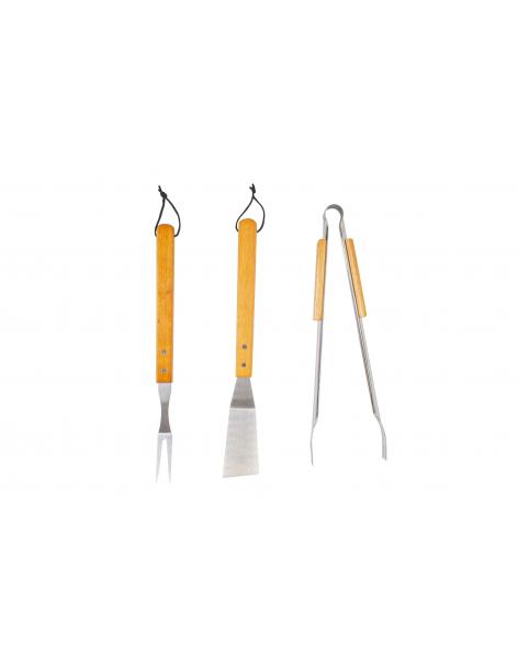 Lot 3 accessoires en acier - 44 cm Somagic barbecue Accessoires barbecue et plancha